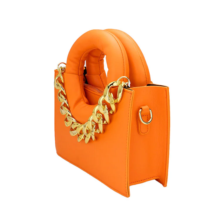 Elegant Chain-Accented Handbag