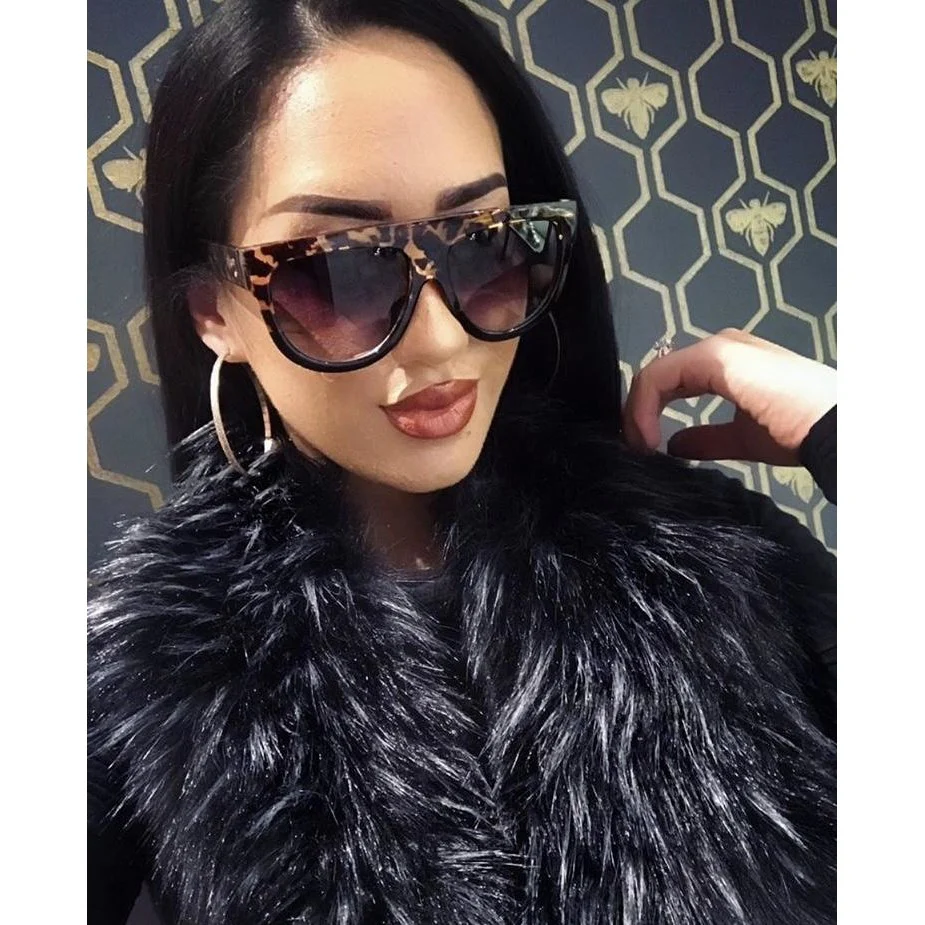 Stylish Tortoiseshell Gradient Sunglasses