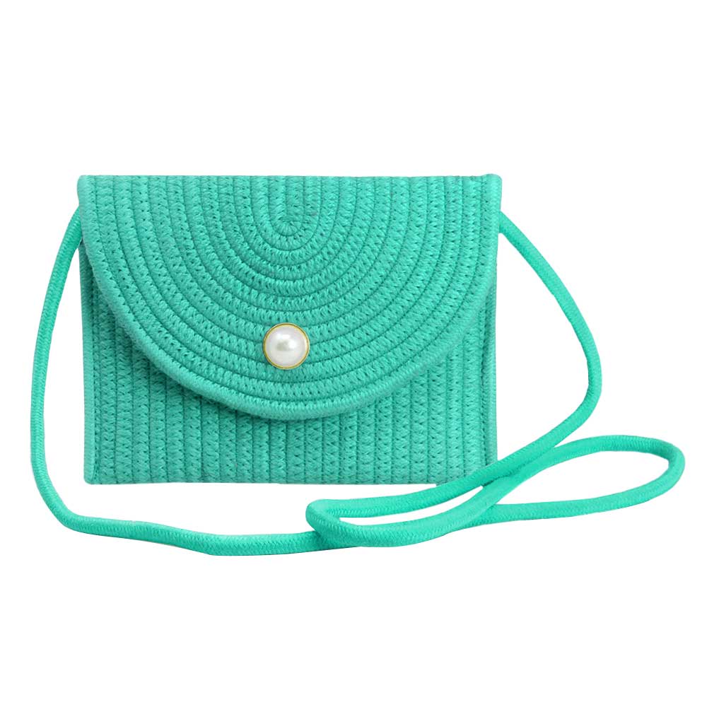 Chic Straw Crossbody Bag