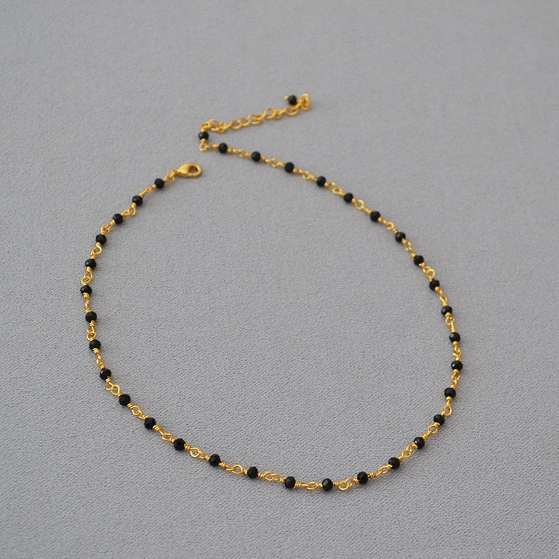Elegant Beaded Chain Necklace