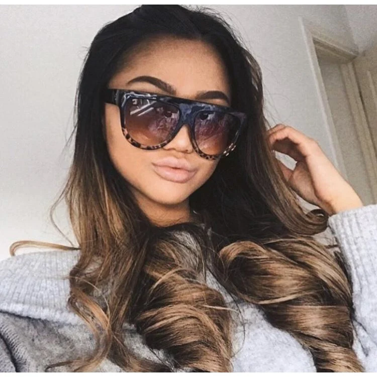 Stylish Tortoiseshell Gradient Sunglasses