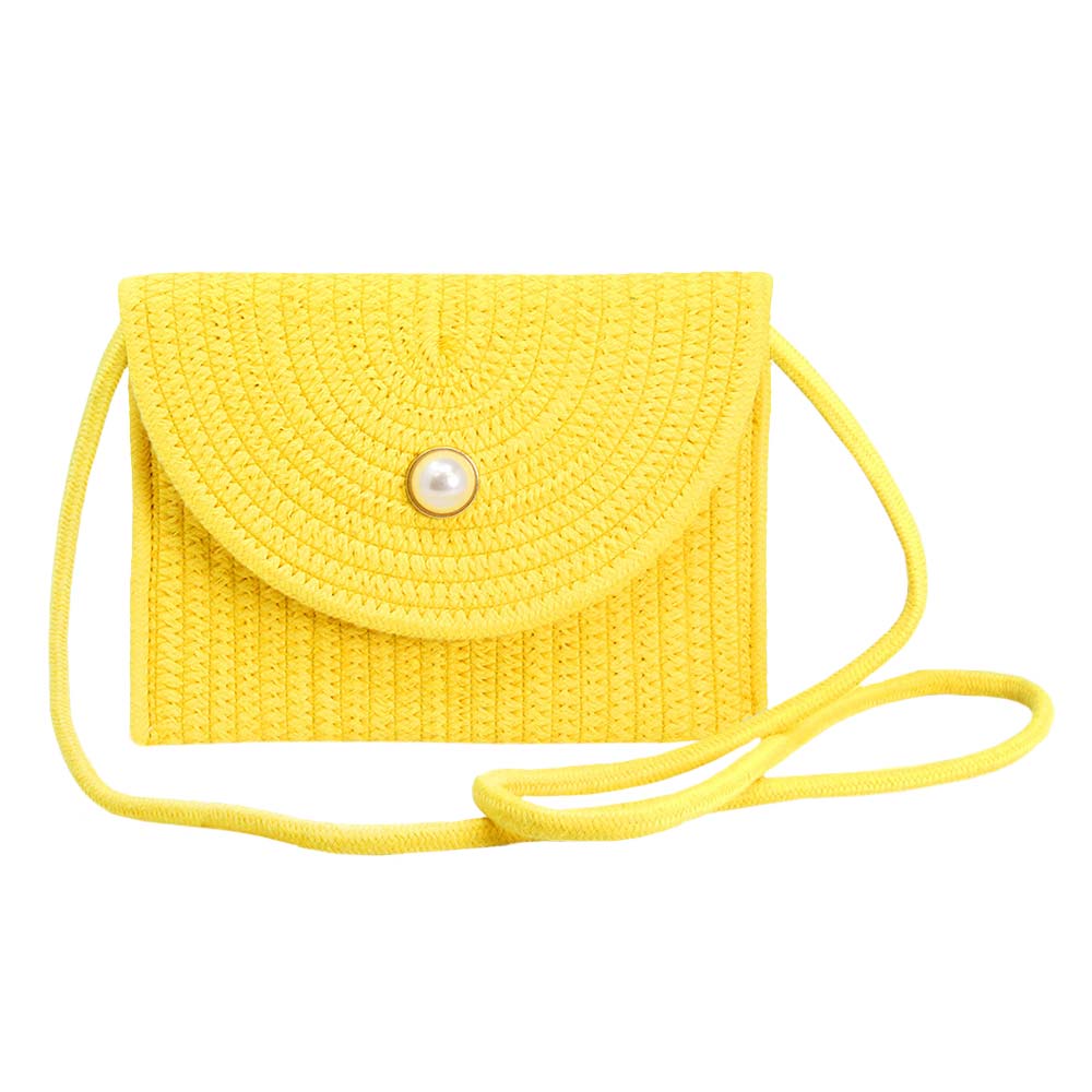 Chic Straw Crossbody Bag