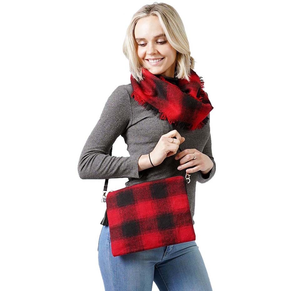 Chic Plaid Crossbody Bag