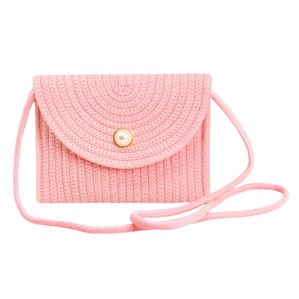 Chic Straw Crossbody Bag
