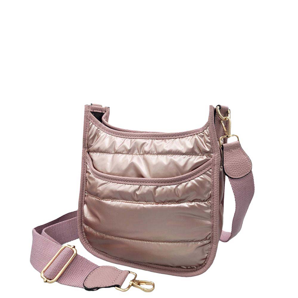 Elegant Black Nylon Shoulder Bag